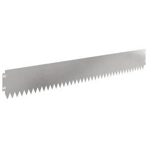 vidaXL Ograda oko Travnjaka 10 pcs 103 x 15 cm Čelik Srebrna