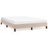 vidaXL Okvir za krevet boja cappuccina 140x190 cm od umjetne kože