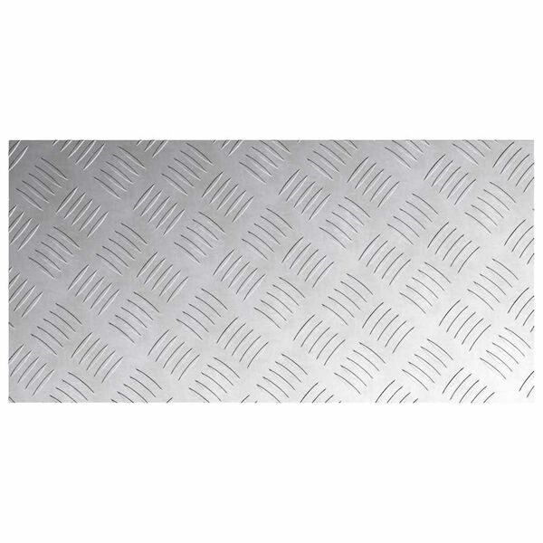 vidaXL Kockaste ploče 4 pcs Srebrno 60 x 30 cm Aluminij