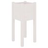 vidaXL Vrtne sadilice 2 kom bijele 31 x 31 x 70 cm od masivne borovine