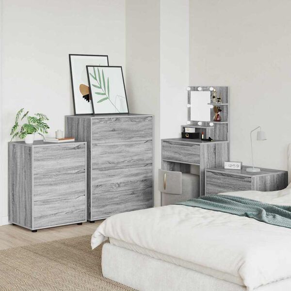 vidaXL Ormari za skladi&scaron;tenje 2 pcs Siva Sonoma 80 x 48 x 105 cm