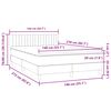 vidaXL Box spring krevet s madracem tamnosivi 140x210 cm baršunasti