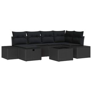 vidaXL Set sofe s jastukom 6 pcs poliratan