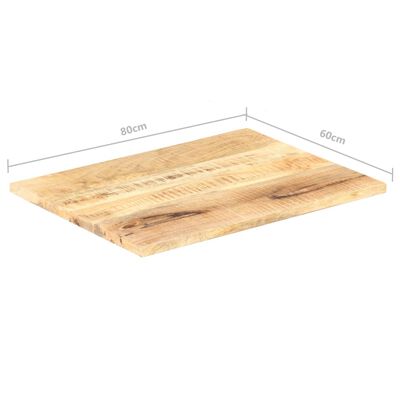 vidaXL Stolna ploča od masivnog drva manga 25 - 27 mm 80 x 60 cm