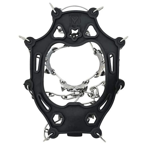 vidaXL Kovane potplate za cipele Crna M