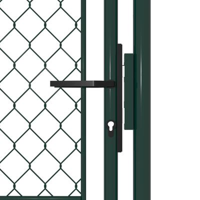 vidaXL Vrtna vrata čelična 100 x 150 cm zelena