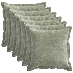 vidaXL Presvlaka za jastuk 6 kom. HOUTEN Zelena 30 x 30 cm