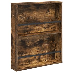 vidaXL Polica za časopise s policom Dimljeni hrast 60 x 12 x 70 cm