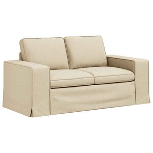 vidaXL Sofa Krema 162 x 80 x 82 cm tkanina