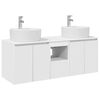 vidaXL Set ormarića za kupaonicu 3 kom. Bijela 49,5 x 44,5 x 65 cm