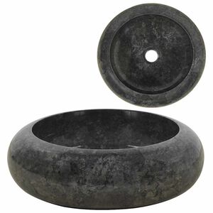 vidaXL Umivaonik 40 x 12 cm mramorni crni