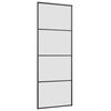 vidaXL Klizna vrata s priborom 76 x 205 cm od ESG stakla i aluminija