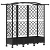 vidaXL Povi&scaron;eni krevet s mrežom i krovom Crna 163 x 40 x 129 cm PP