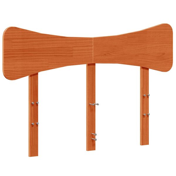 vidaXL Uzglavlje vo&scaron;tano smeđe 135 cm od masivne borovine