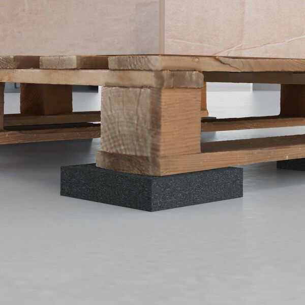 vidaXL Gumeni jastučić Crna Guma