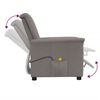 vidaXL Masažna fotelja od tkanine smeđesiva