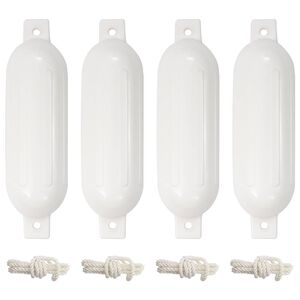 vidaXL Bokobrani za brod 4 kom bijeli &Oslash; 14 x 50 cm PVC