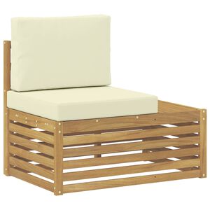 vidaXL Vanjske kutne jedinice kauča Bijela i krem 91 x 63 x 73 cm