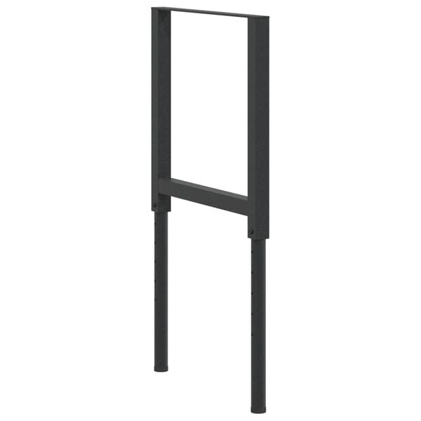 vidaXL Okviri za radni stol 2 kom metalni 55 x (69 - 95,5) cm crni