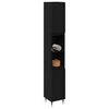 vidaXL Kupaonski ormar Crni hrast 30 x 30 x 190 cm Konstruirano drvo