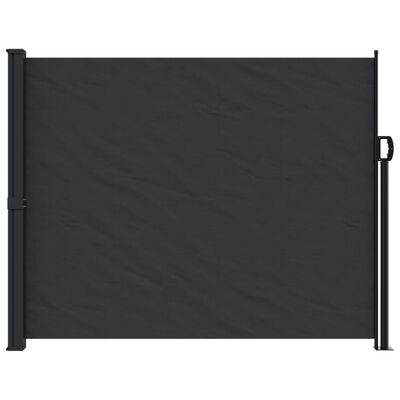 vidaXL Uvlačiva bočna tenda 160 x 600 cm crna