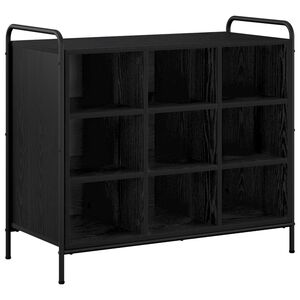 vidaXL Ormar za cipele 85 x 39,5 x 75 cm Konstruirano drvo Crni hrast