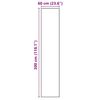 vidaXL Kuhinjski Tepih Crna 300 x 60 cm Bar&scaron;un