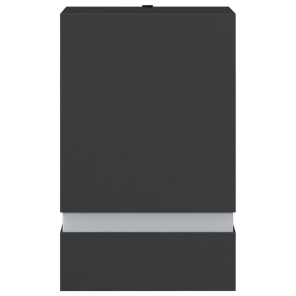 vidaXL Vanjske zidne svjetiljke 2 kom crne od nehrđajućeg čelika