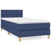 vidaXL Krevet s oprugama i madracem plavi 100 x 200 cm od tkanine