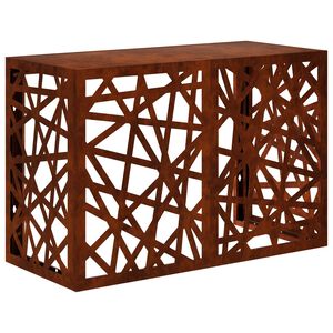 vidaXL Pokrov za klima uređaj Rđa 90 x 40 x 60 cm Otporni čelik