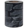 vidaXL Vrtni zaslon za privatnost PVC 35 x 0,19 m sivi izgled kamena