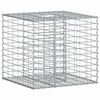 vidaXL Gabionski uzdignuti krevet 60 x 60 x 55 cm Pocinčani čelik