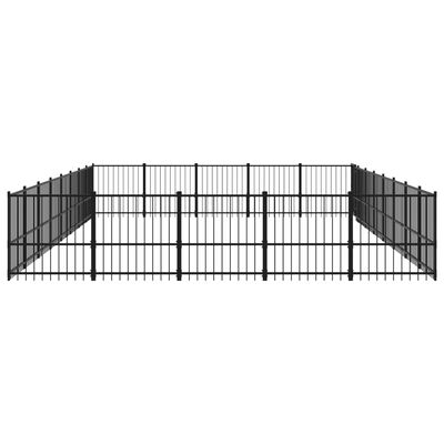vidaXL Vanjski kavez za pse čelični 37,64 m²
