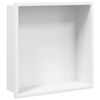vidaXL Ni&scaron;a za tu&scaron; crna bijela 32x32x9 cm nehrđajući čelik