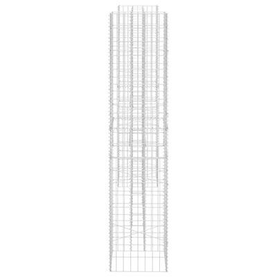 vidaXL Gabionska sadilica u H-obliku od čelične žice 260 x 40 x 180 cm