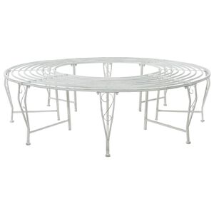 vidaXL Klupa pod drvetom 8-Broj sjedala &Oslash; 160 x 44 cm Čelik