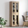 vidaXL Highboard s policom FLORIN Sonoma hrast 60 x 35 x 182 cm