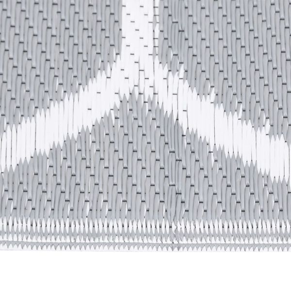 vidaXL Vanjski tepih ARAKIL sivi 140 x 200 cm PP