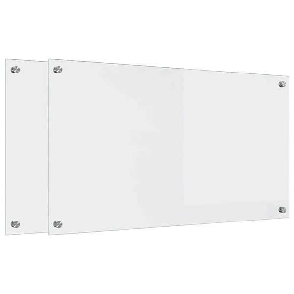 vidaXL Kuhinjski zaštita 2 pcs *Transparent*an 90 x 50 cm