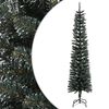 vidaXL Umjetno usko božićno drvce sa stalkom zeleno 240 cm PVC
