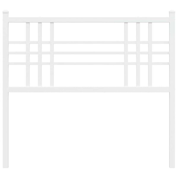vidaXL Metalno zamjensko uzglavlje bijelo 100 cm