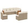 vidaXL 8-dijelni set vrtnih sofa od poliratana s jastucima bež