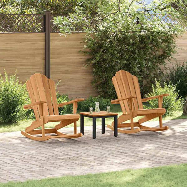 vidaXL Adirondack ljuljačka 2 pcs Smeđa 100 x 77 x 99 cm