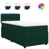 vidaXL Box spring krevet s madracem tamnozeleni 80 x 200 cm bar&scaron;unasti