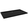 vidaXL Pravokutna tu&scaron;-kada ABS crna 70 x 120 cm