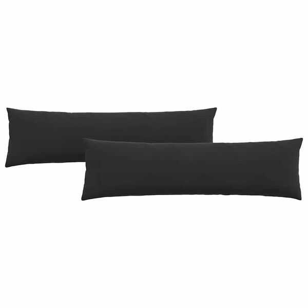 vidaXL Jastučići za sofu 2 pcs Crna 145 x 40 cm Kordura tekstil
