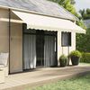 vidaXL Tenda na uvlačenje krem 400 x 150 cm od tkanine i čelika