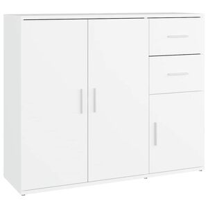 vidaXL Komoda bijela 91 x 29,5 x 75 cm od konstruiranog drva