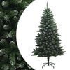 vidaXL Umjetno božićno drvce s nogom 150 cm PVC i metal Matirano