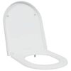 vidaXL WC daska Bijelo 49 x 36 x 4 cm Duroplast